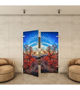 Ganzglastür - Fotoprint Model 180 für ein modernes Zuhause