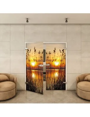 Ganzglastür - Fotoprint Model 187 für ein modernes Zuhause