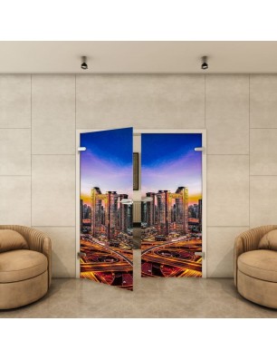 Ganzglastür - Fotoprint Model 207 für ein modernes Zuhause