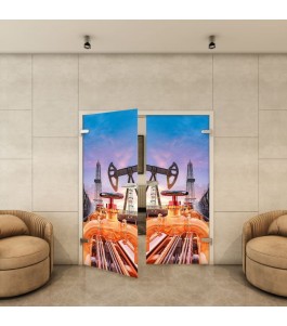 Ganzglastür - Fotoprint Model 219 für ein modernes Zuhause