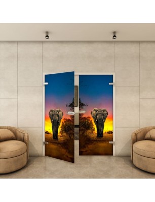 Ganzglastür - Fotoprint Model 226 für ein modernes Zuhause