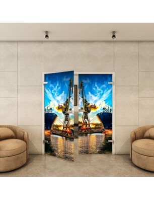 Ganzglastür - Fotoprint Model 262 für ein modernes Zuhause