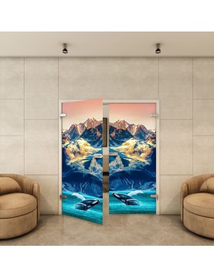 Ganzglastür - Fotoprint Model 290 für ein modernes Zuhause