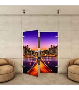 Ganzglastür - Fotoprint Model 329 für ein modernes Zuhause