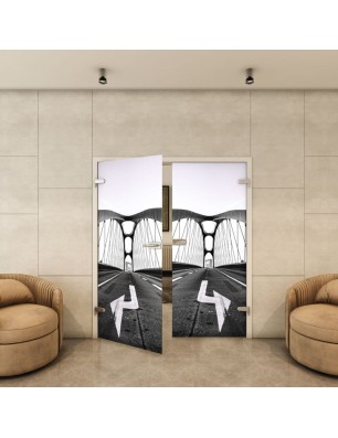 Ganzglastür - Fotoprint Model 330 für ein modernes Zuhause