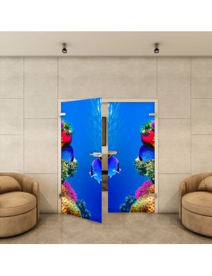 Ganzglastür - Fotoprint Model 332 für ein modernes Zuhause
