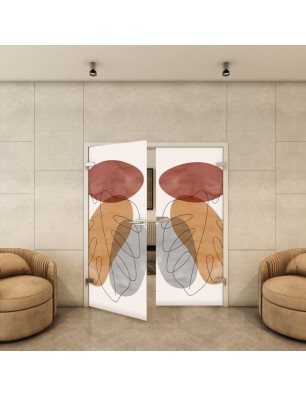 Ganzglastür - Fotoprint Model 345 für ein modernes Zuhause