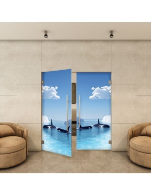 Pendeltür - Fotoprint Model 129 für ein modernes Zuhause