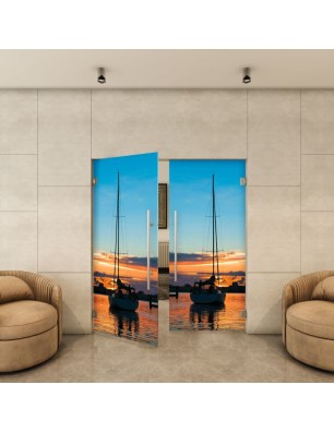Pendeltür - Fotoprint Model 135 für ein modernes Zuhause