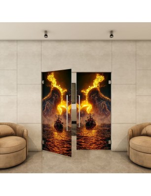Pendeltür - Fotoprint Model 225 für ein modernes Zuhause