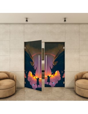 Pendeltür - Fotoprint Model 243 für ein modernes Zuhause