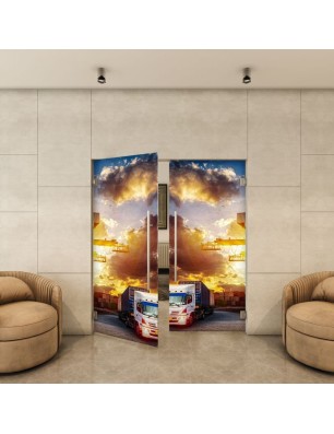 Pendeltür - Fotoprint Model 328 für ein modernes Zuhause
