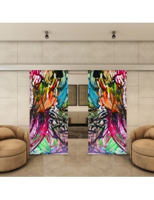 Glasschiebetür ECO-LINE - Fotoprint Model 1-modernes Zuhause