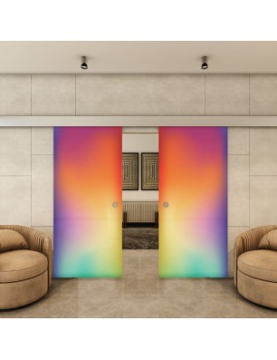 Glasschiebetür ECO-LINE - Fotoprint Model 5-modernes Zuhause