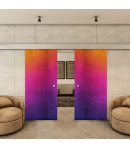 Glasschiebetür ECO-LINE - Fotoprint Model 7-modernes Zuhause