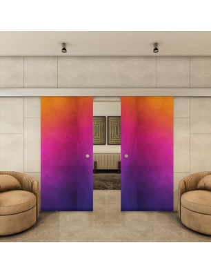 Glasschiebetür ECO-LINE - Fotoprint Model 7-modernes Zuhause