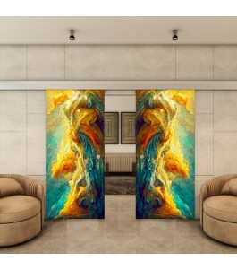 Glasschiebetür ECO-LINE - Fotoprint Model 9-modernes Zuhause