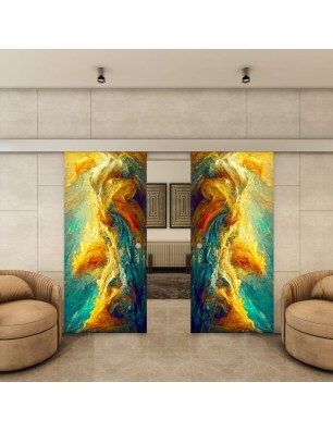 Glasschiebetür ECO-LINE - Fotoprint Model 9-modernes Zuhause