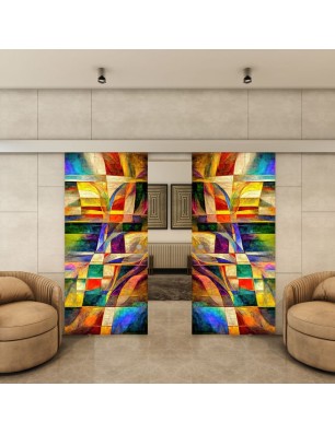 Glasschiebetür ECO-LINE - Fotoprint Model 12