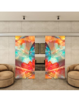 Glasschiebetür ECO-LINE - Fotoprint Model 21