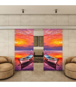 Glasschiebetür ECO-LINE - Fotoprint Model 23