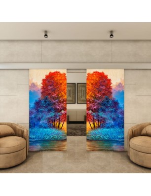 Glasschiebetür ECO-LINE - Fotoprint Model 25