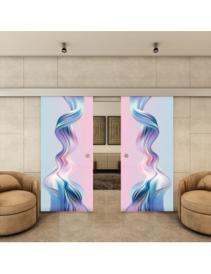 Glasschiebetür ECO-LINE - Fotoprint Model 34