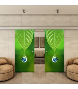 Glasschiebetür ECO-LINE - Fotoprint Model 74