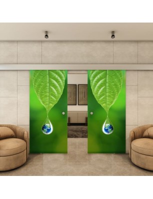 Glasschiebetür ECO-LINE - Fotoprint Model 74
