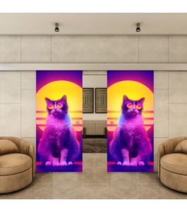 Glasschiebetür ECO-LINE - Fotoprint Model 84