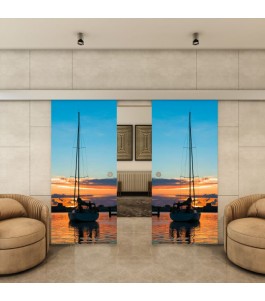 Glasschiebetür ECO-LINE - Fotoprint Model 135