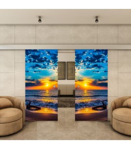 Glasschiebetür ECO-LINE - Fotoprint Model 146