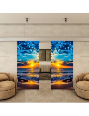 Glasschiebetür ECO-LINE - Fotoprint Model 146