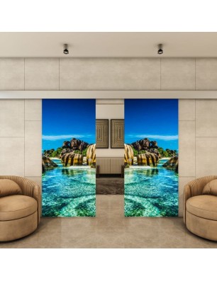 Glasschiebetür ECO-LINE - Fotoprint Model 168