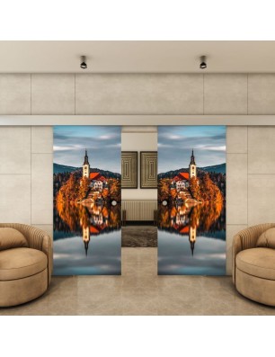 Glasschiebetür ECO-LINE - Fotoprint Model 183