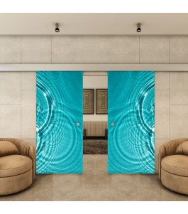 Glasschiebetür ECO-LINE - Fotoprint Model 190