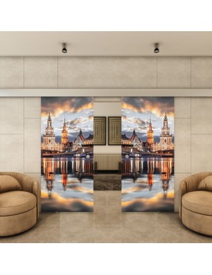 Glasschiebetür ECO-LINE - Fotoprint Model 203