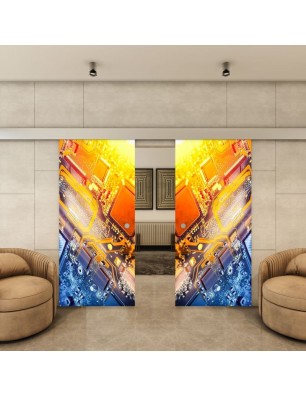 Glasschiebetür ECO-LINE - Fotoprint Model 217