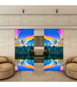 Glasschiebetür ECO-LINE - Fotoprint Model 321