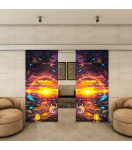 Glasschiebetür ECO-LINE - Fotoprint Model 325
