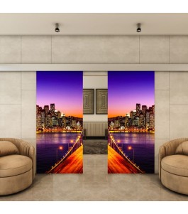 Glasschiebetür ECO-LINE - Fotoprint Model 329