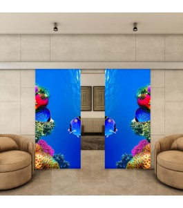 Glasschiebetür ECO-LINE - Fotoprint Model 332
