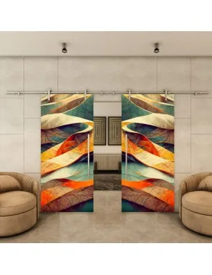 Glasschiebetür PIPE-LINE - Fotoprint Model 53