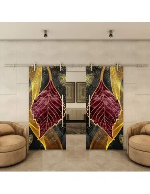 Glasschiebetür PIPE-LINE - Fotoprint Model 59