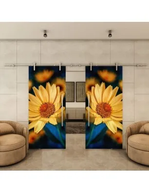 Glasschiebetür PIPE-LINE - Fotoprint Model 69