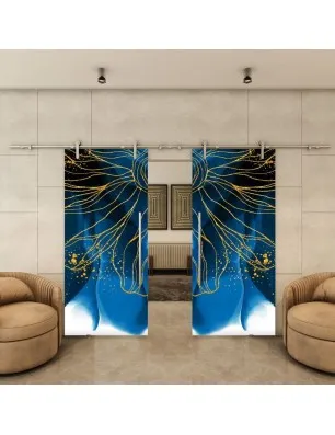 Glasschiebetür PIPE-LINE - Fotoprint Model 77