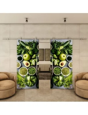 Glasschiebetür PIPE-LINE - Fotoprint Model 110