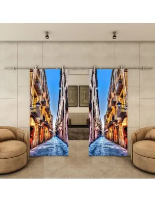 Glasschiebetür PIPE-LINE - Fotoprint Model 208