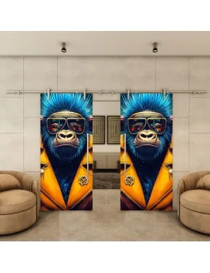 Glasschiebetür PIPE-LINE - Fotoprint Model 234