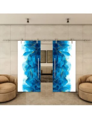 Glasschiebetür PIPE-LINE - Fotoprint Model 301